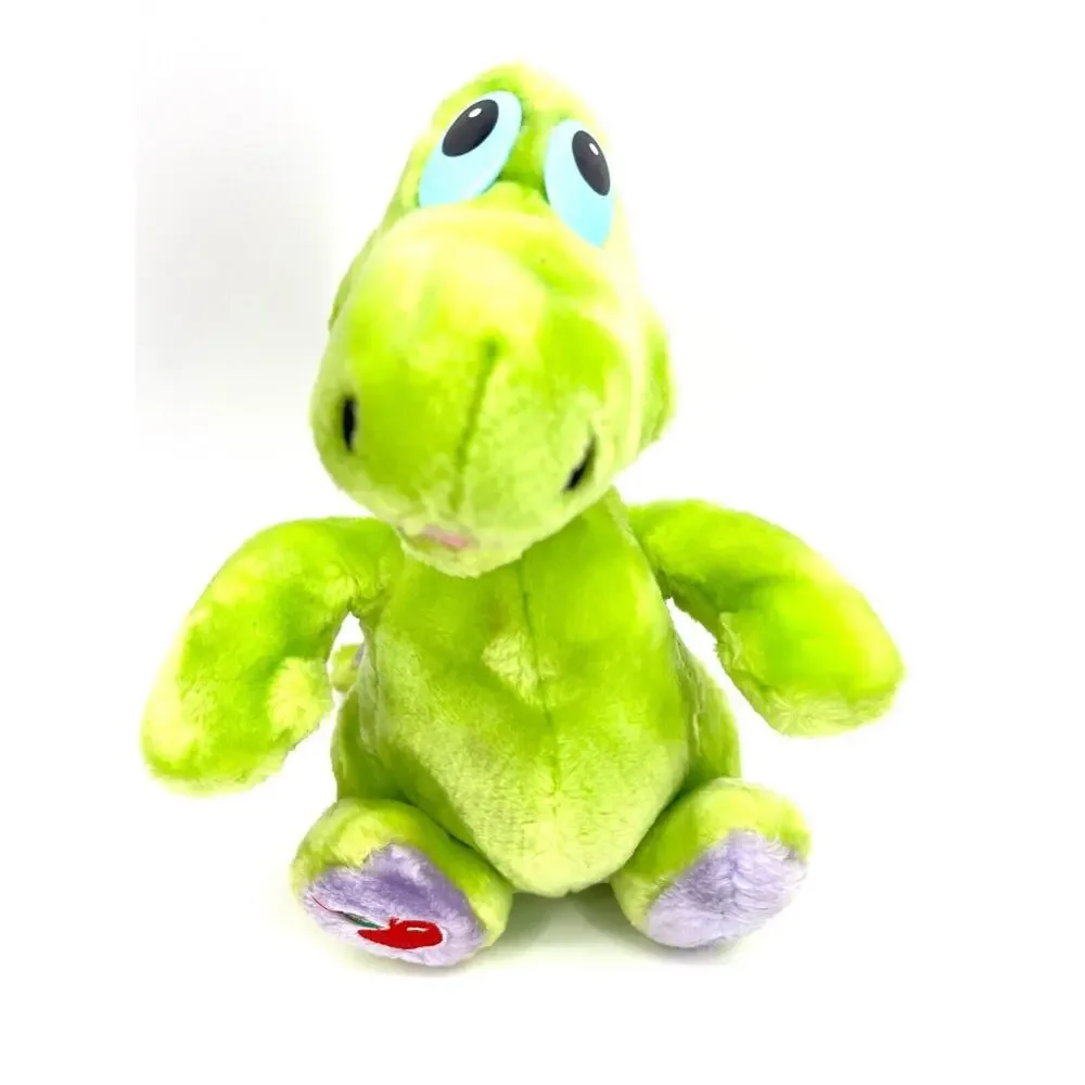Musselman's Applesauce VTG 1988 Knouse Foods Green Dinosaur Mascot Plush Toy